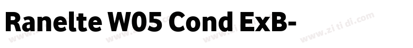 Ranelte W05 Cond ExB字体转换